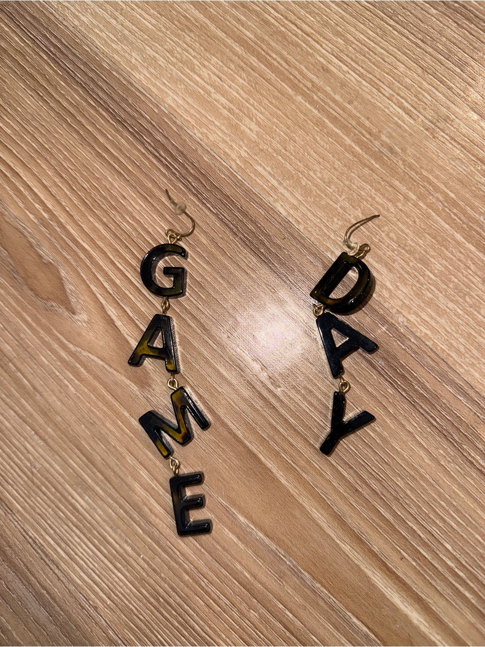 'GAMEDAY' Letter Dangle Earrings